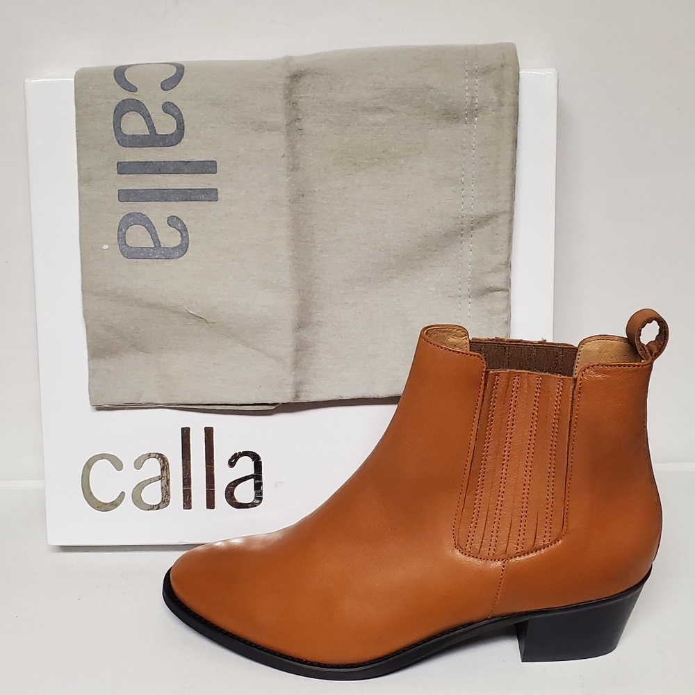 Calla Chelsea Leather Boots Sz.9